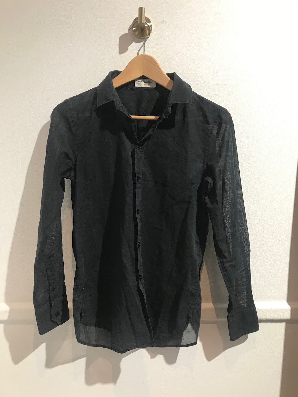 Chemise Saint Laurent noire T.38