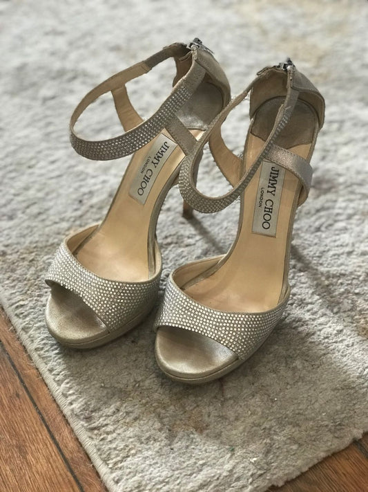 Sandales Jimmy Choo strass T.36