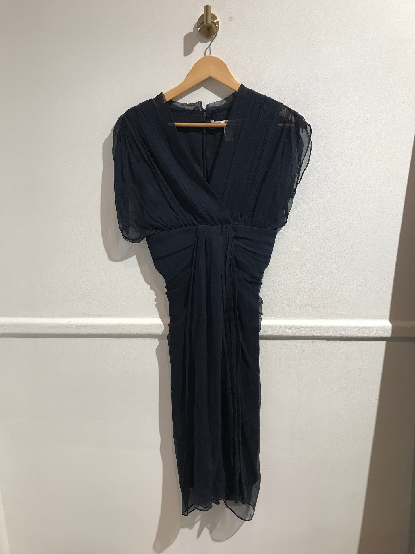 Robe Diane Von Furstenberg bleu marine T.2