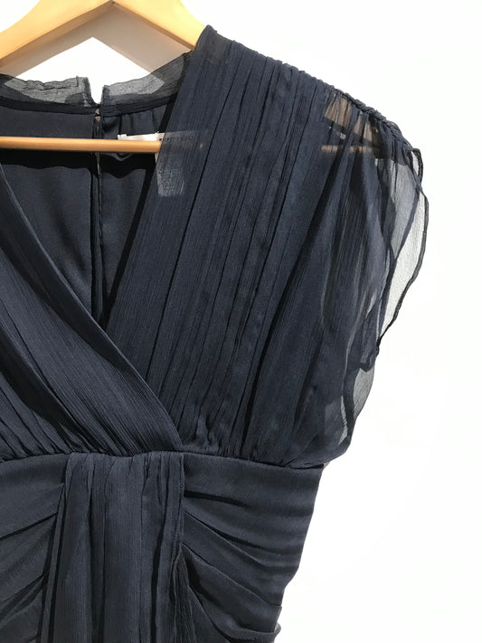 Robe Diane Von Furstenberg bleu marine T.2