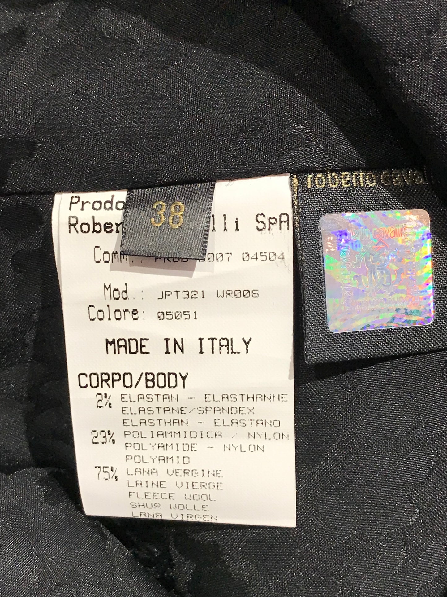 Jupe Roberto Cavalli noire T.34