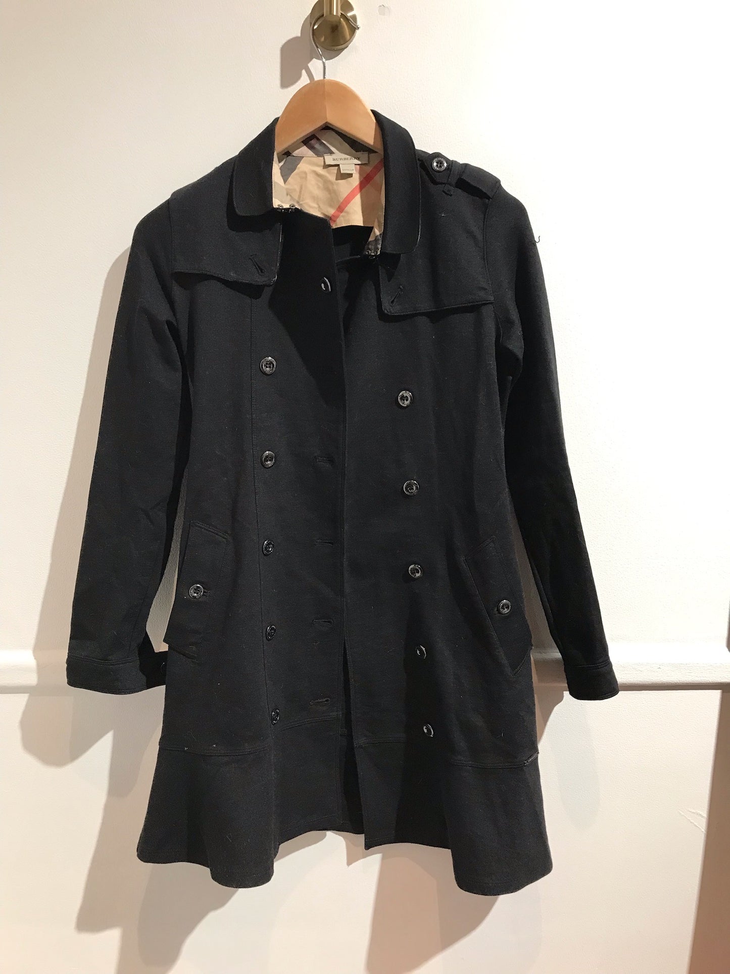 Trench Burberry noir T.12 ans
