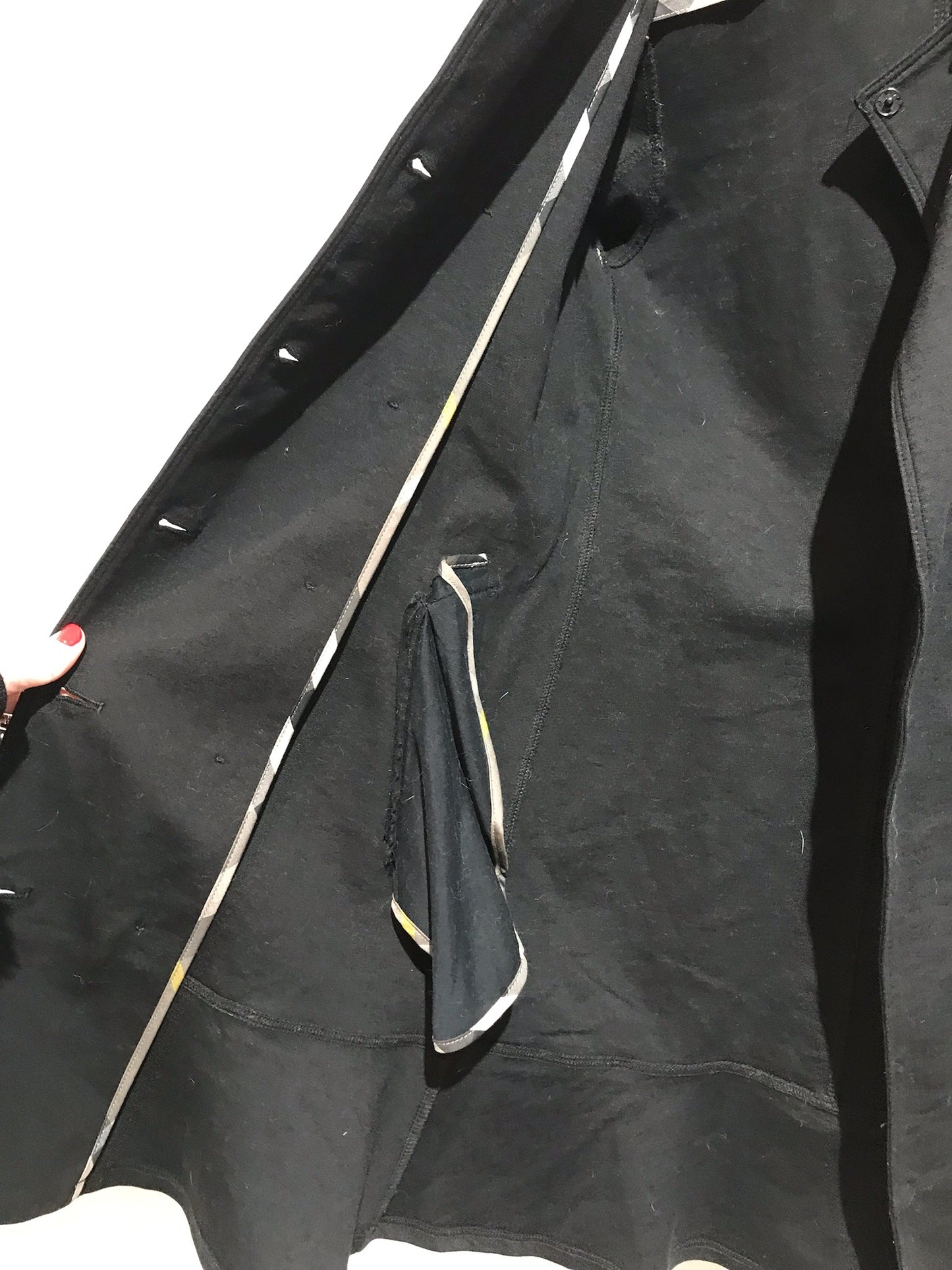Trench Burberry noir T.12 ans