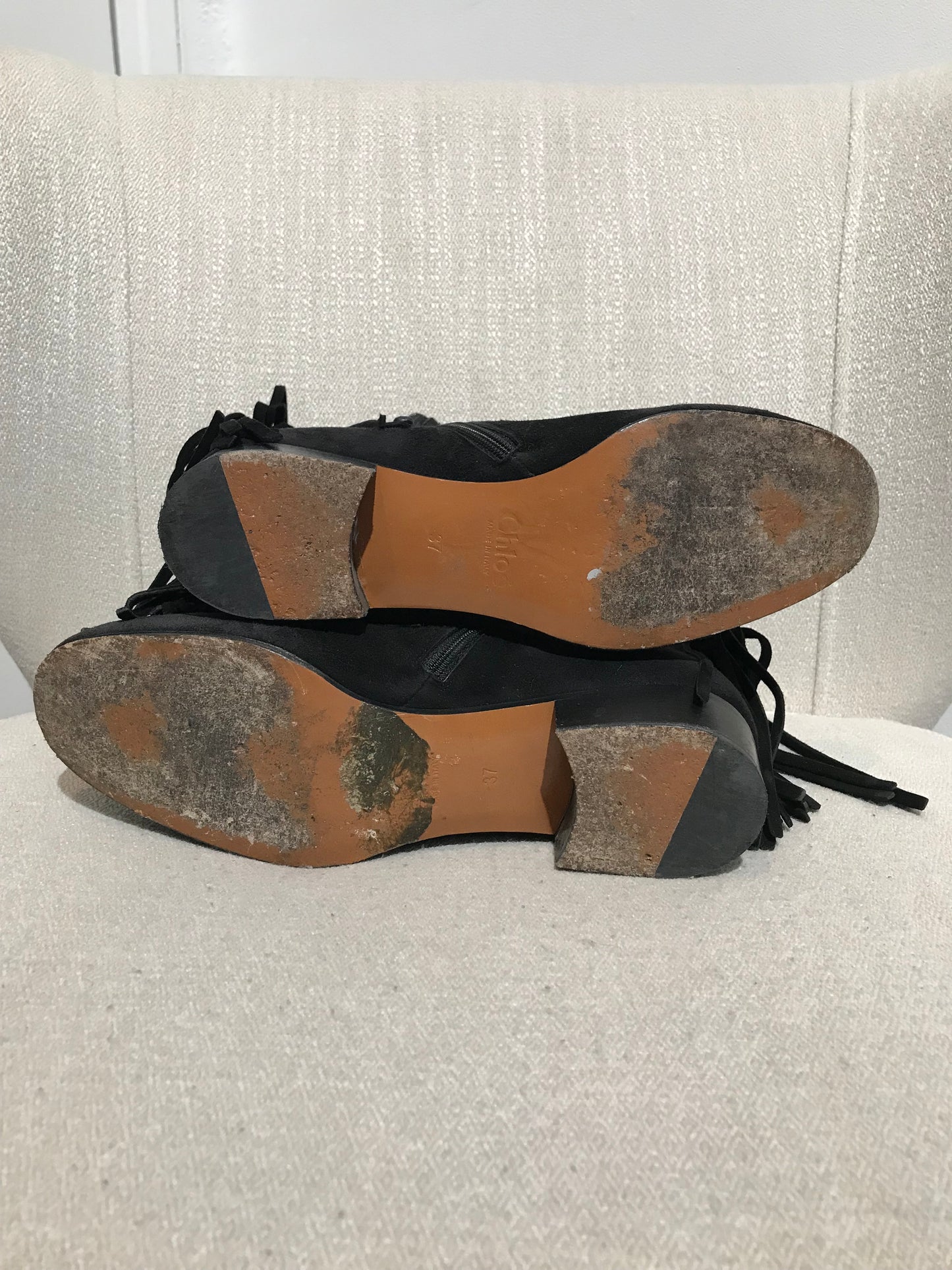 Boots Chloé noires T.37