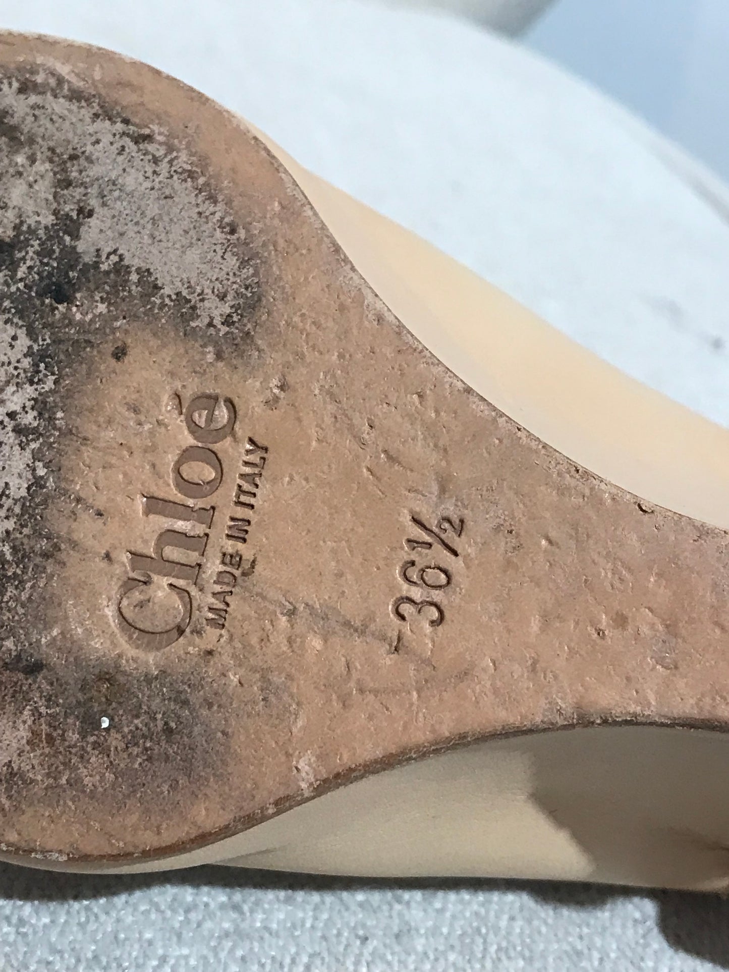 Escarpins Chloé beige T.36,5