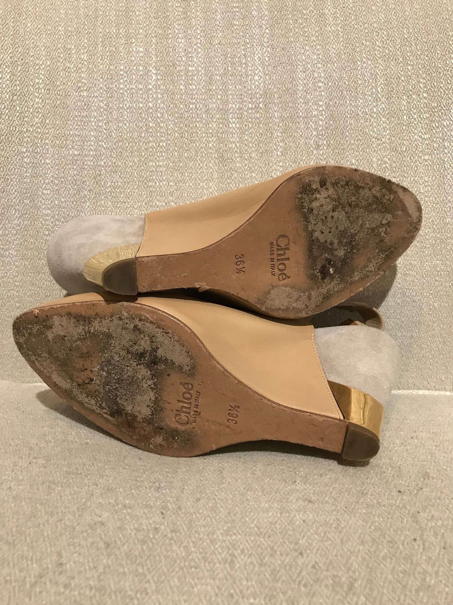 Escarpins Chloé beige T.36,5