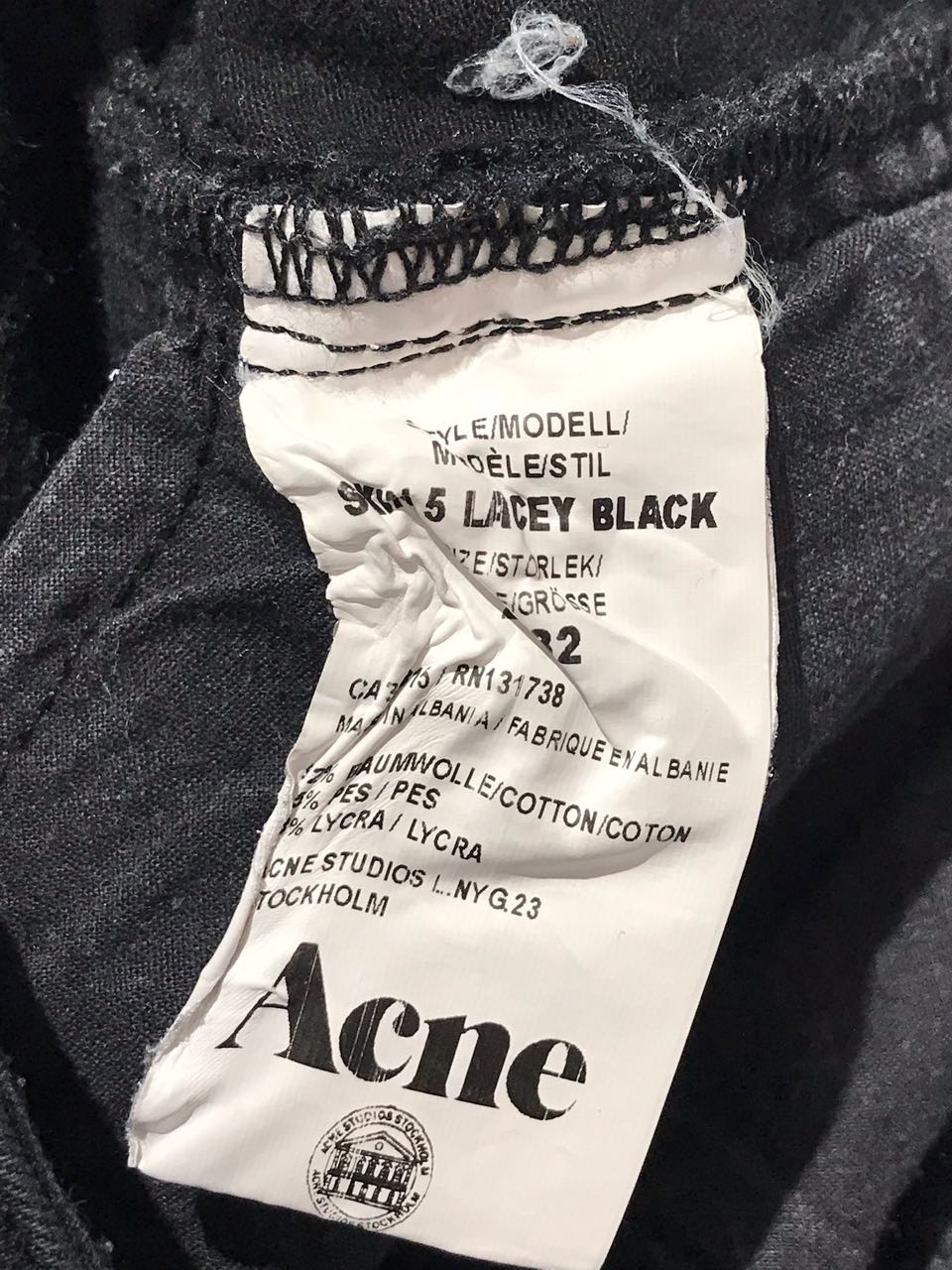 Jeans ACNE Noir T.24