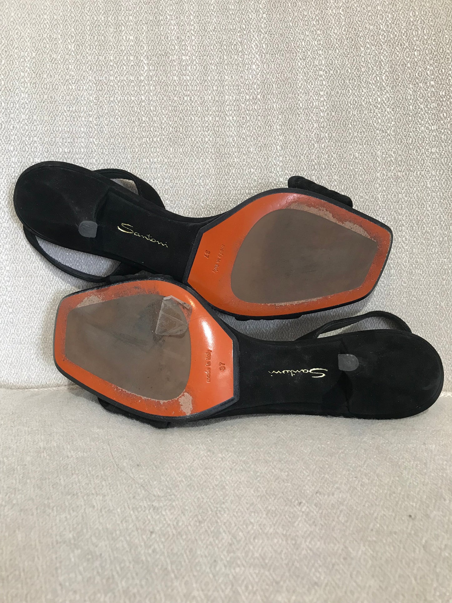 Sandales Santoni noires T.37