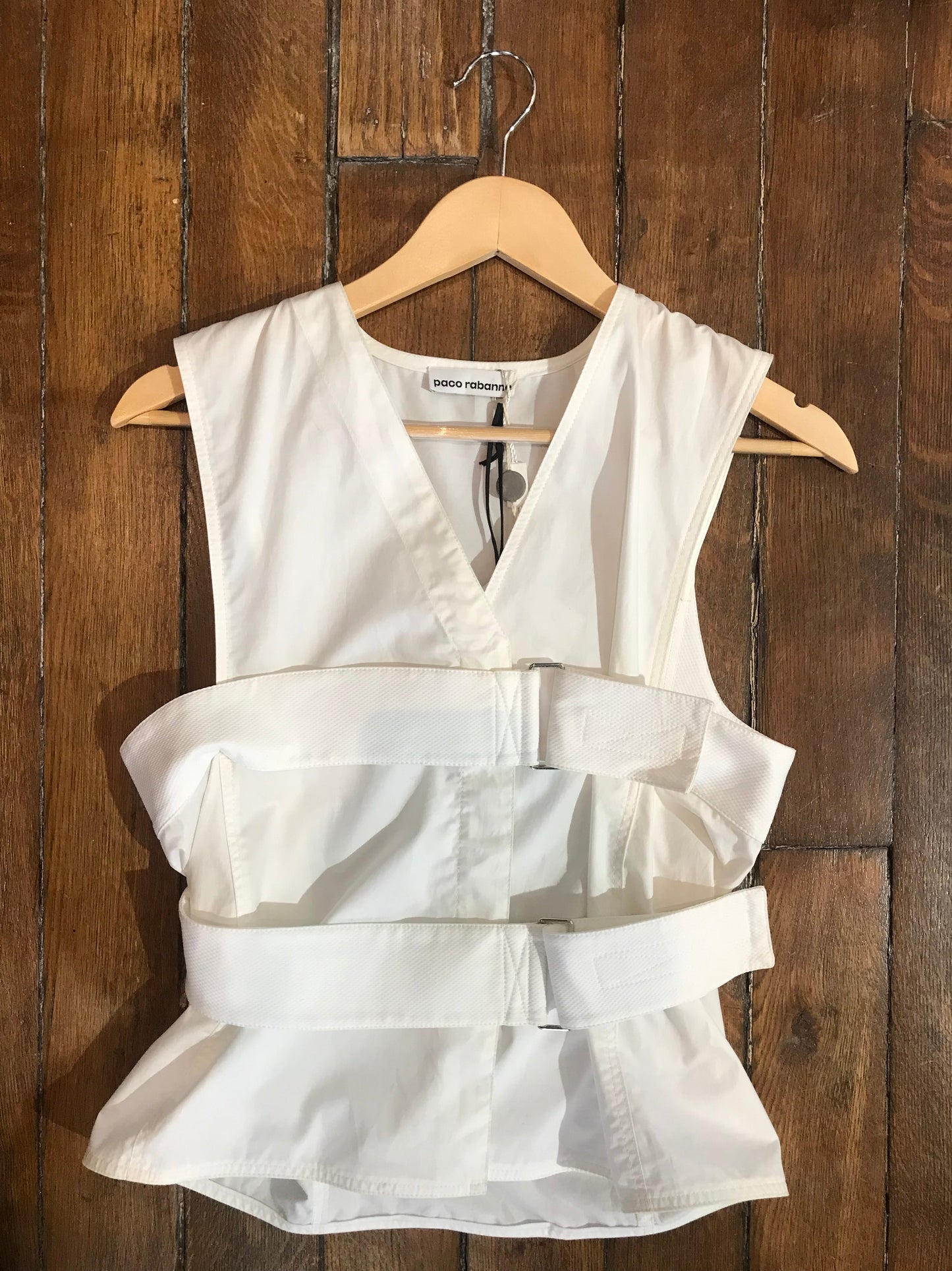 Top Paco Rabanne blanc T.36 NEUF