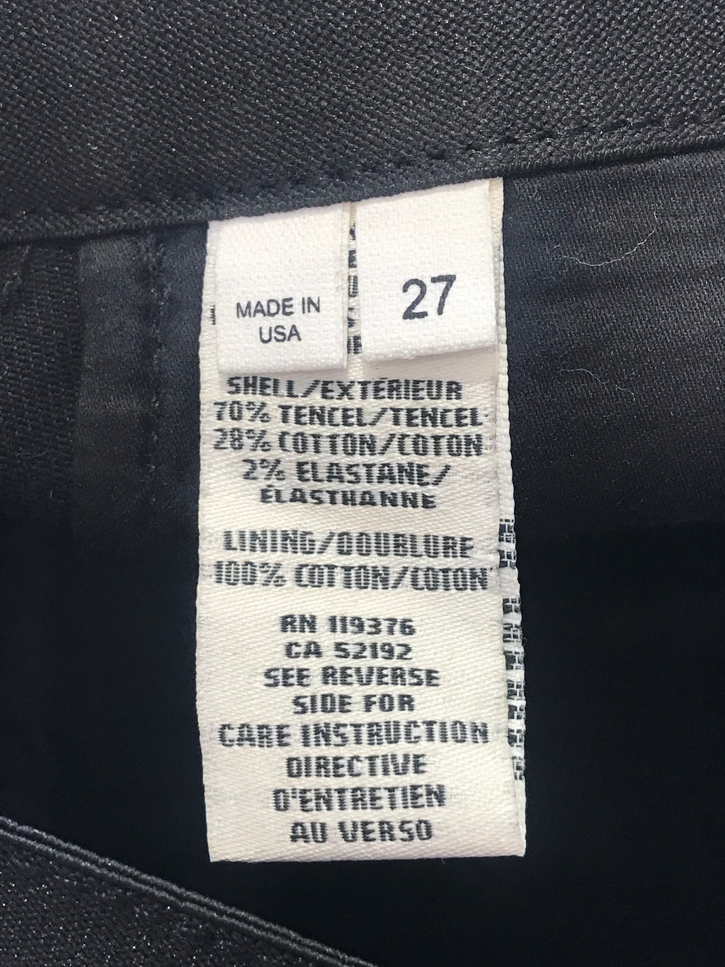 Pantalon Helmut Lang noir T.27