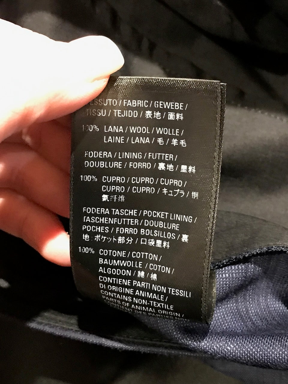 Pantalon Balenciaga Bleu marine T.38