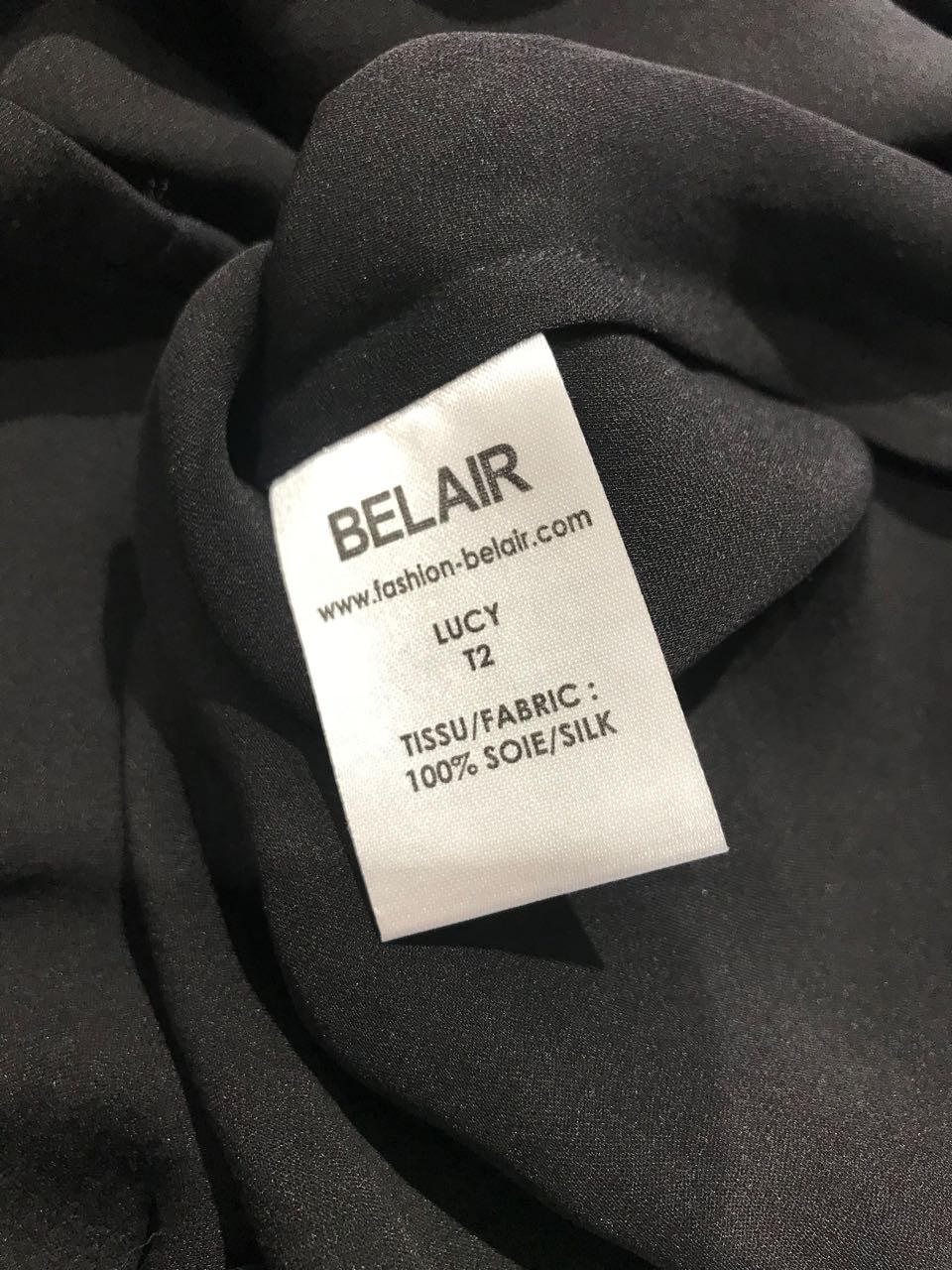 Blouse Bel Air noire T.2