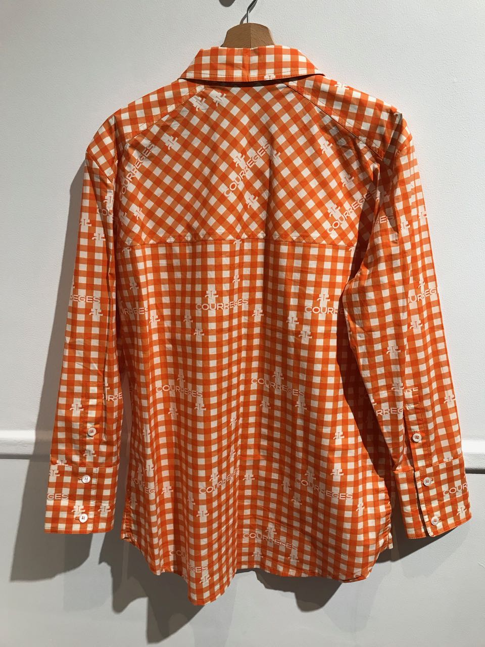 Chemise Courrèges orange T.38 Neuve
