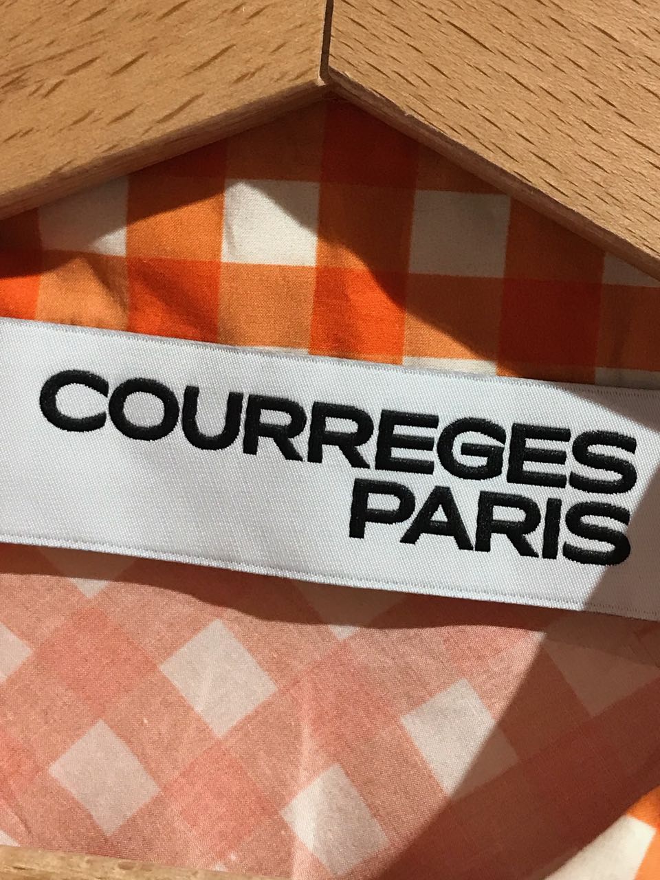 Chemise Courrèges orange T.38 Neuve
