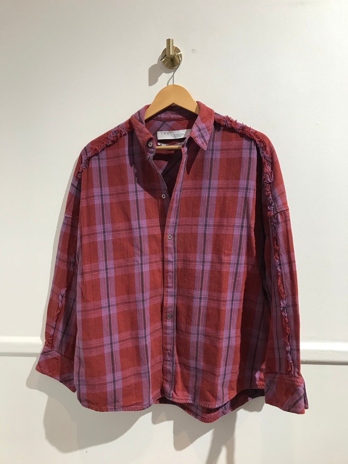 Chemise Iro carreaux T.36