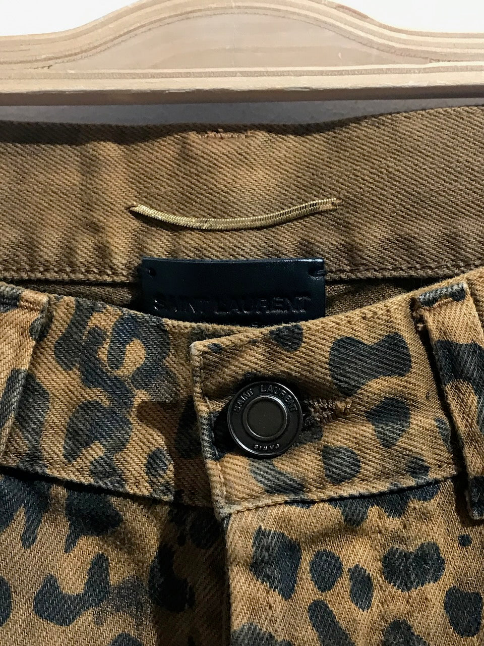 Jeans Saint Laurent leopard T.29