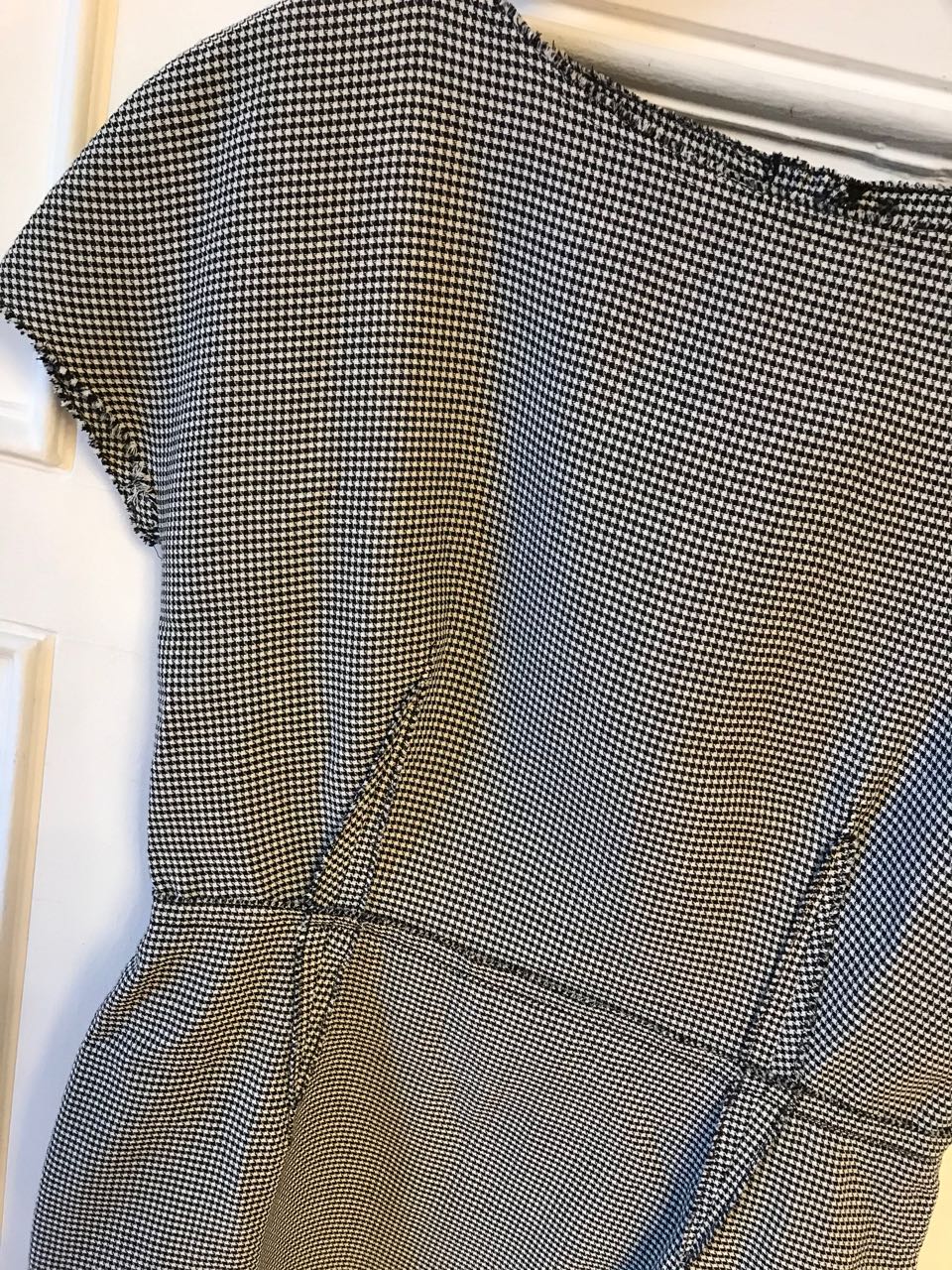 Robe Lanvin pied de poule T.42