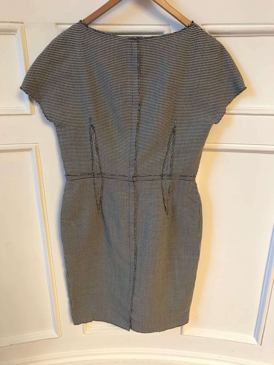 Robe Lanvin pied de poule T.42
