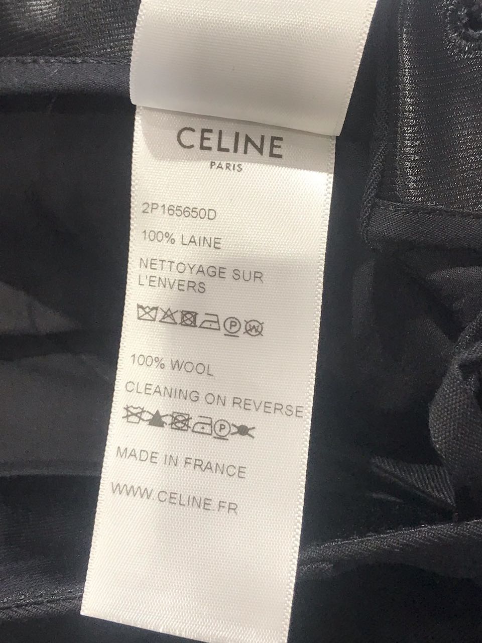 Pantalon Celine noir T.34