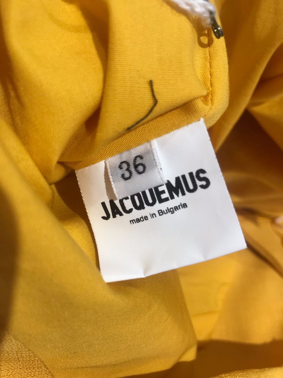 Jupe Jacquemus jaune T.36
