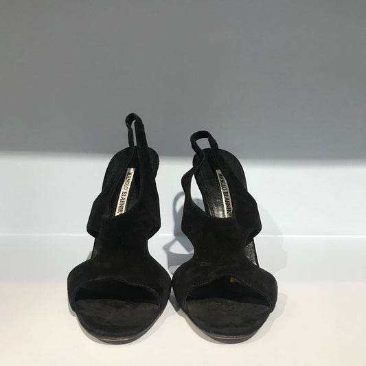 Sandales Manolo Blahnik noires T.37,5