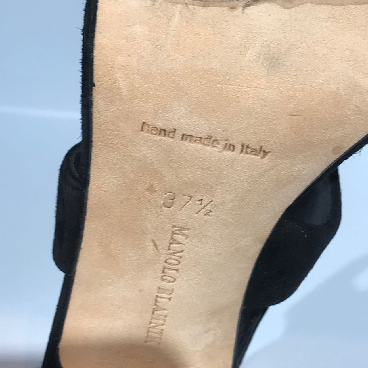 Sandales Manolo Blahnik noires T.37,5