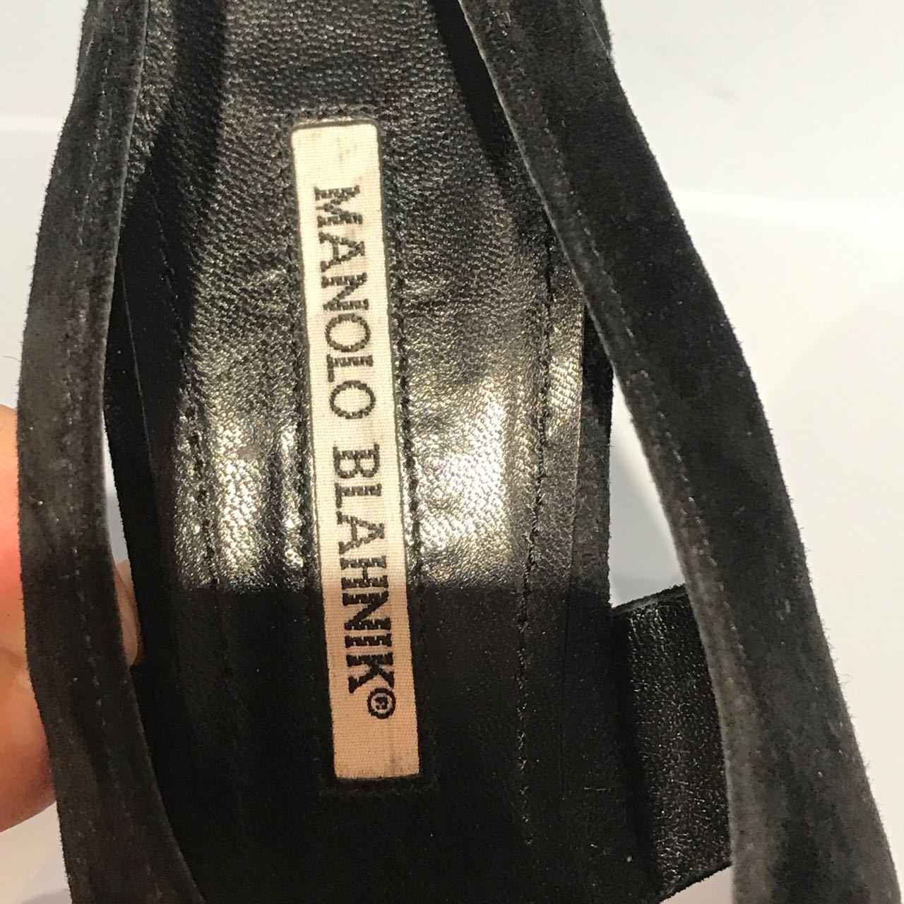 Sandales Manolo Blahnik noires T.37,5