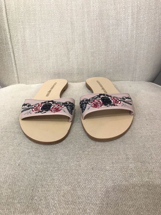 Sandales Alexander McQueen roses T.38,5