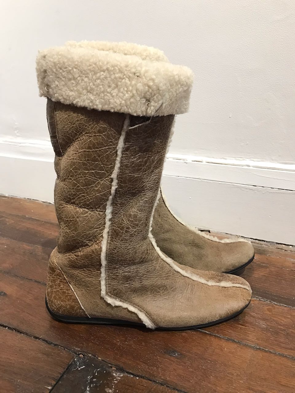 Bottes Prada beiges T.37