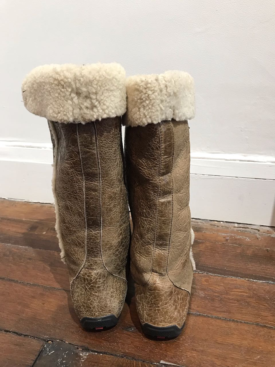 Bottes Prada beiges T.37