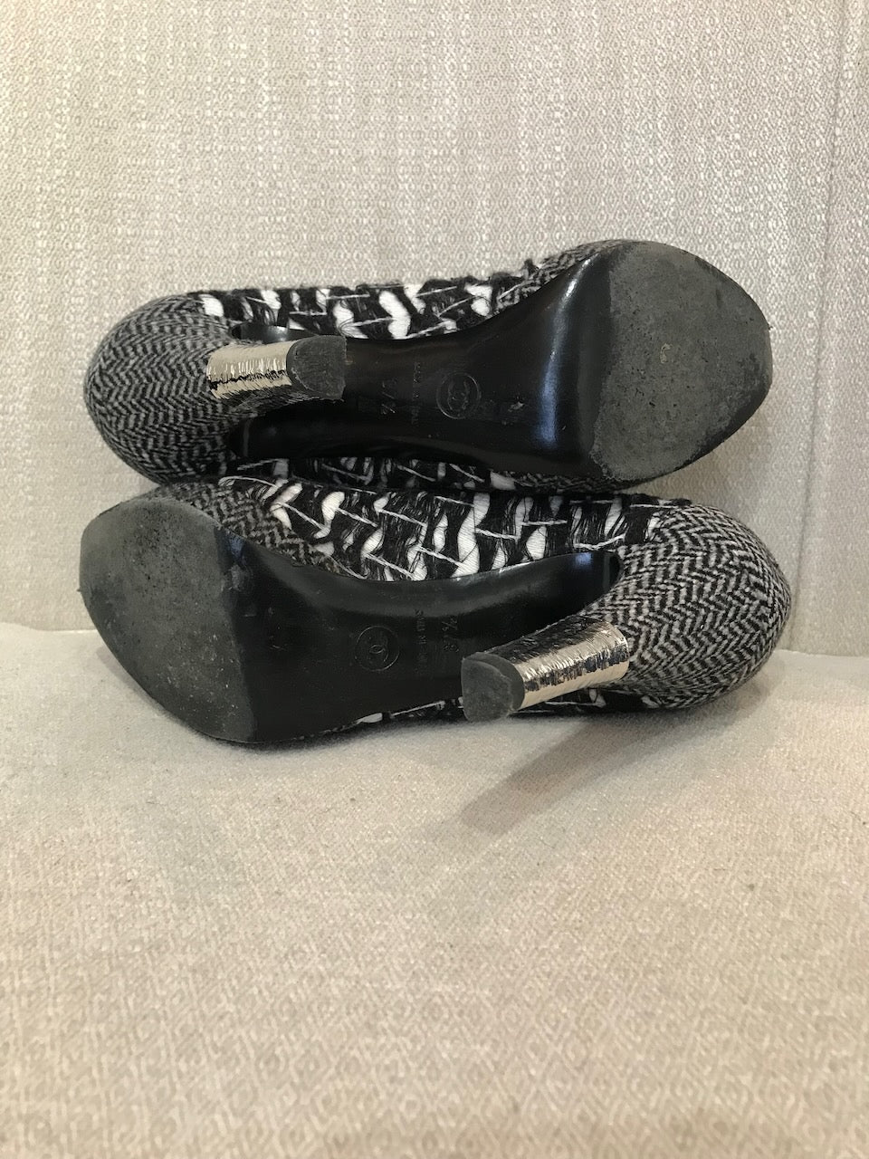Boots Chanel tweed T.37,5