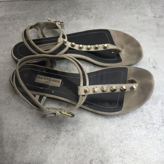 Sandales Balenciaga grises T.36