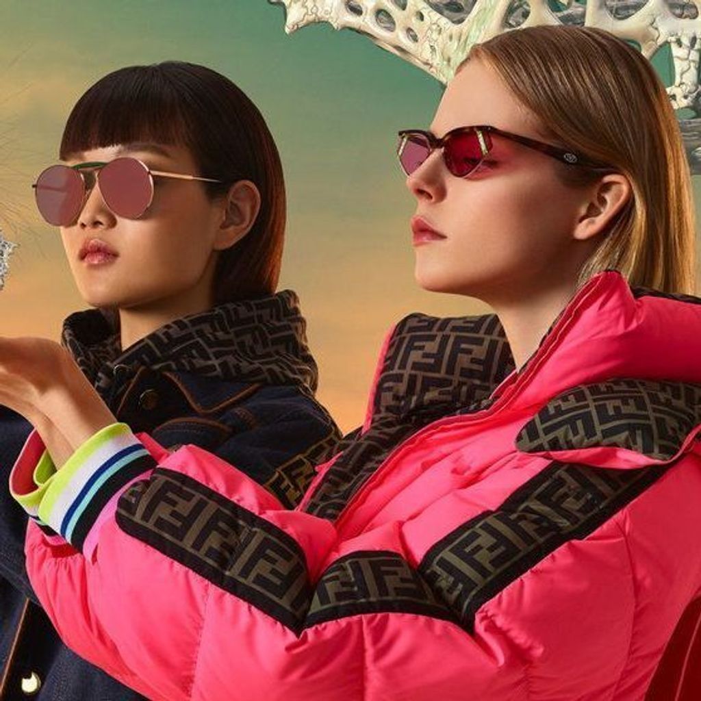Lunettes Fendi roses Neuves