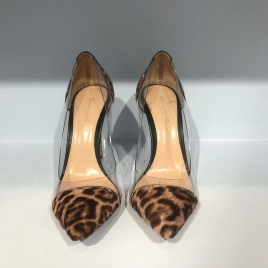 Escarpins Gianvito Rossi plexi T.36,5
