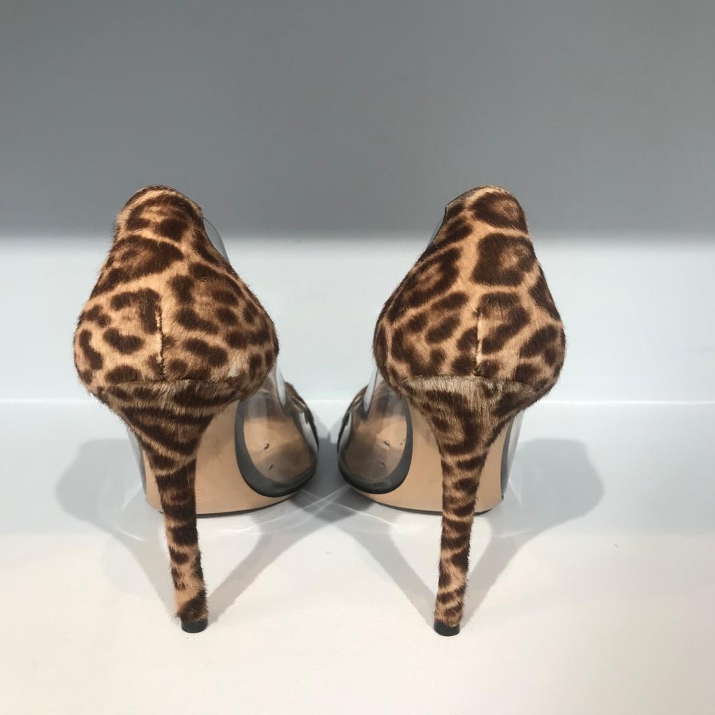 Escarpins Gianvito Rossi plexi T.36,5
