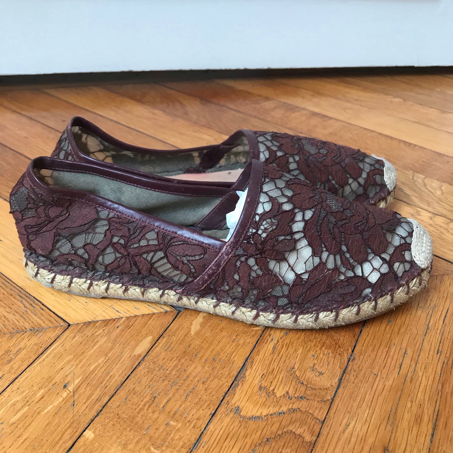 Espadrilles Valentino dentelle T.38