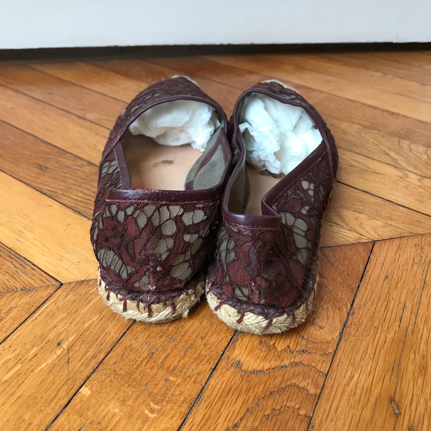 Espadrilles Valentino dentelle T.38