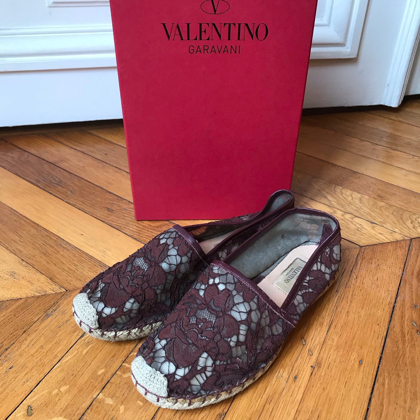 Espadrilles Valentino dentelle T.38