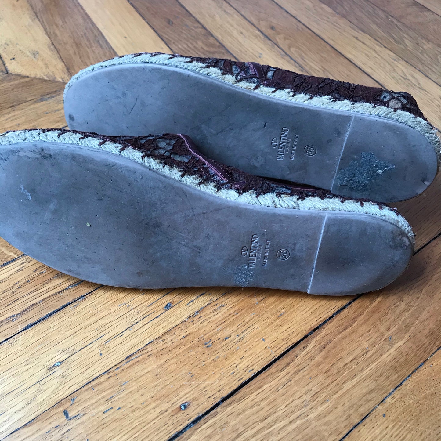 Espadrilles Valentino dentelle T.38