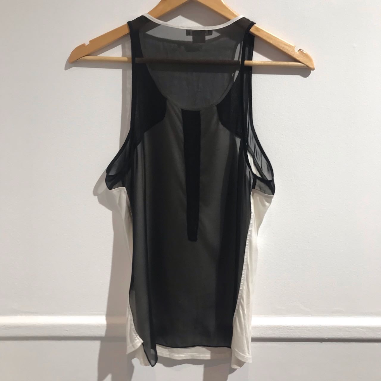 Top Helmut Lang noir et blanc T.M