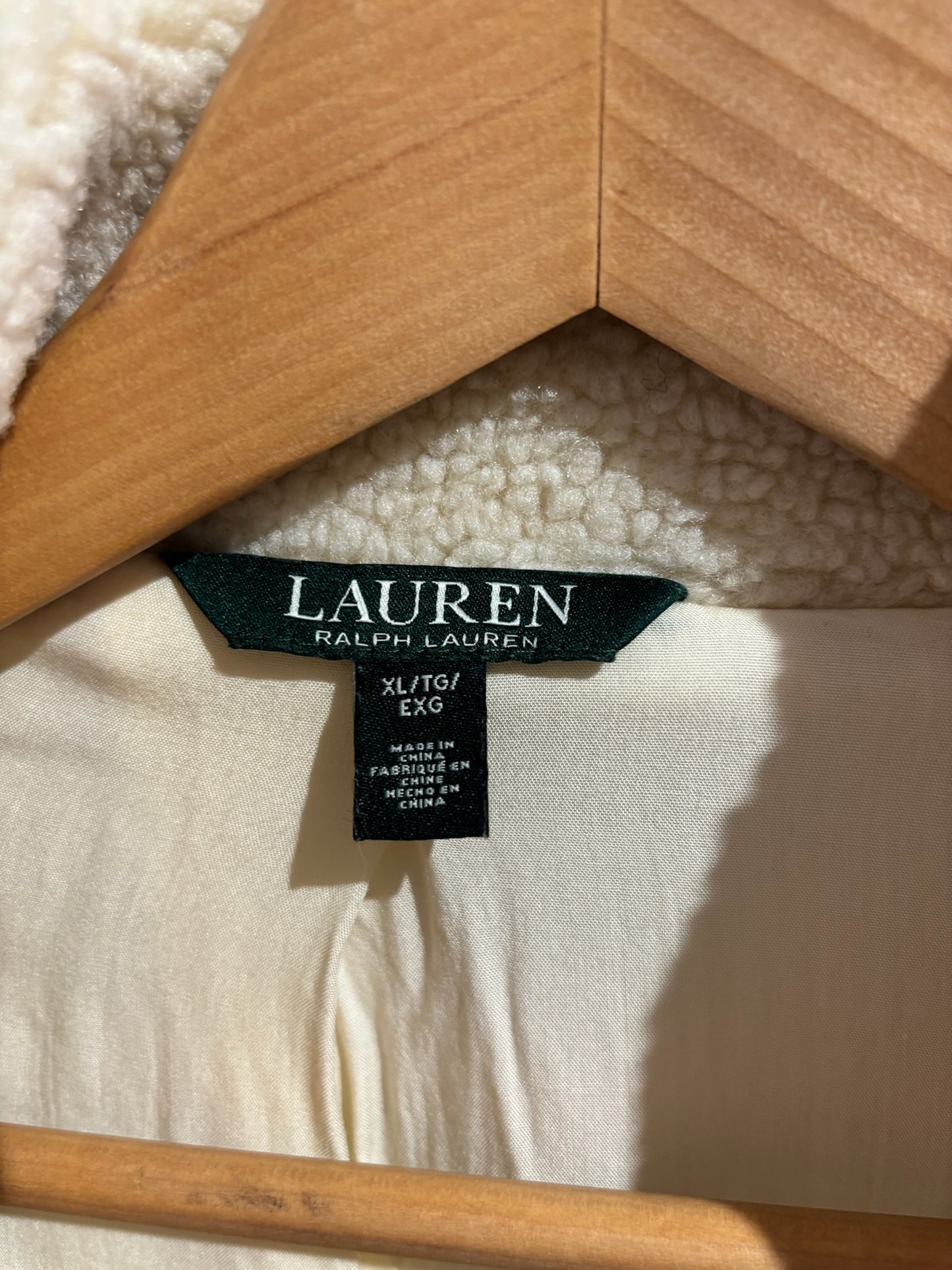 Manteau Ralph Lauren blanc T.XL