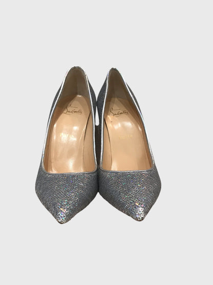 Escarpins Christian Louboutin argents T.39