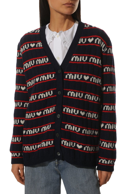 Cardigan Miu Miu bleu T.38