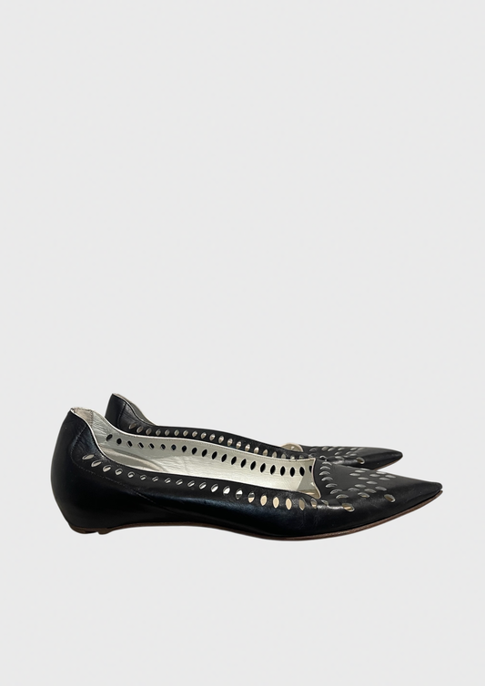 Ballerines Christian Dior noires T.37,5