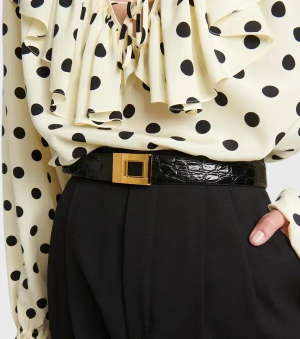 Ceinture Saint Laurent noire T.85