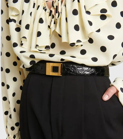 Ceinture Saint Laurent noire T.85
