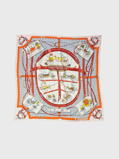 Foulard Hermès Les voitures nouvelles 70