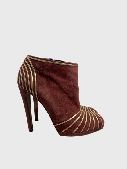 Boots Sergio Rossi bordeaux T.36,5