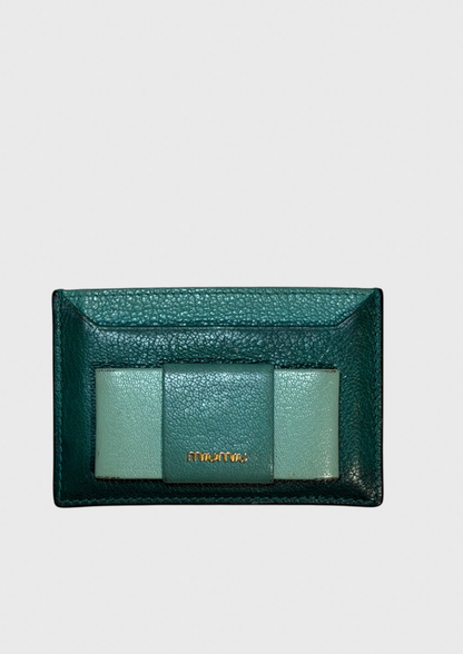 Porte-cartes Miu Miu vert