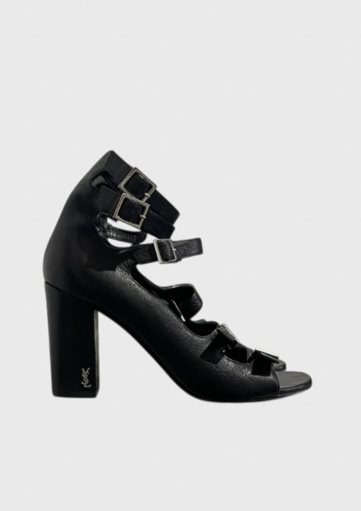 Sandales Saint Laurent noires T.40